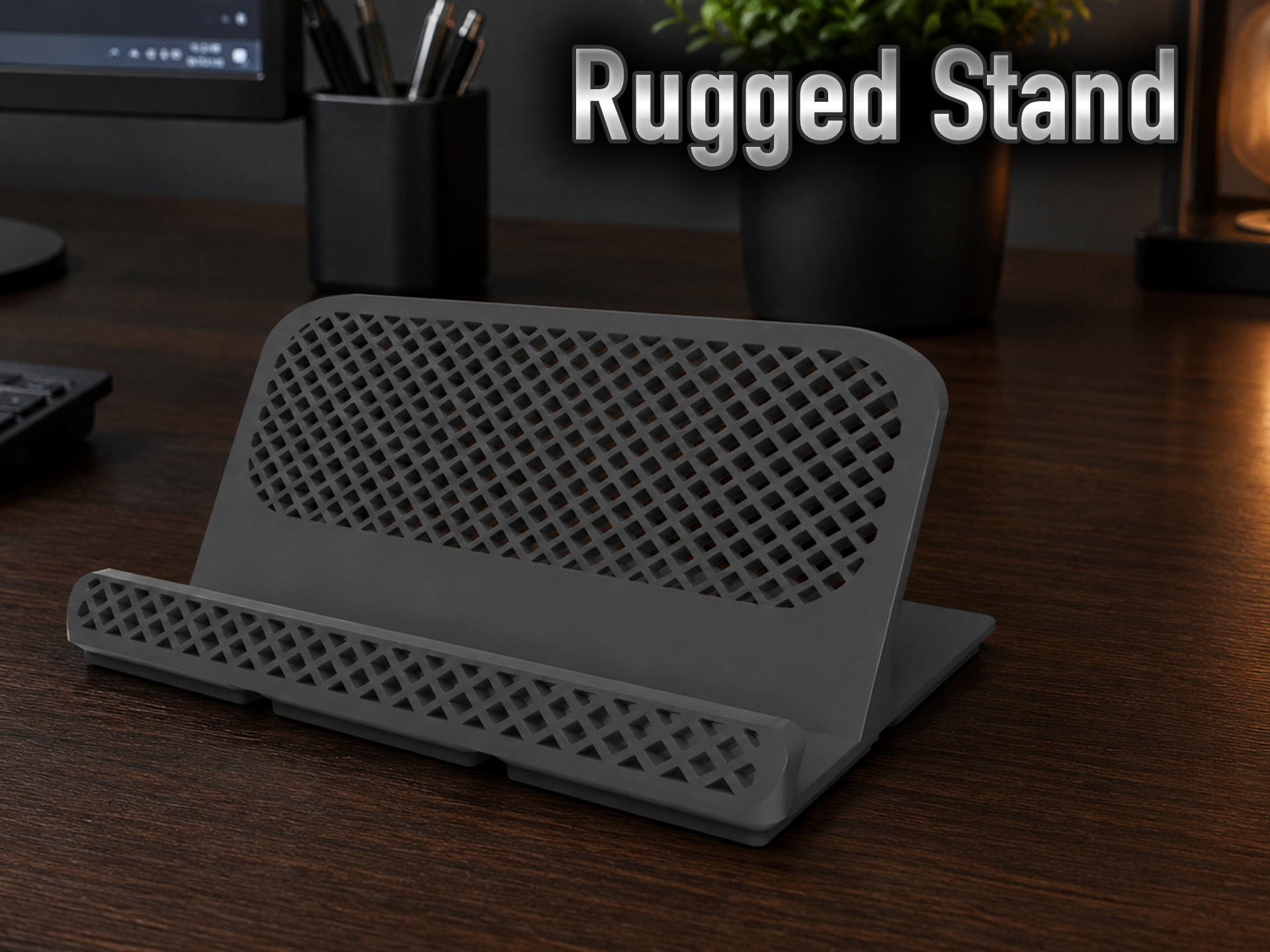 Rugged Stand - Phones Tablets - Gridfinity Enabled - 1