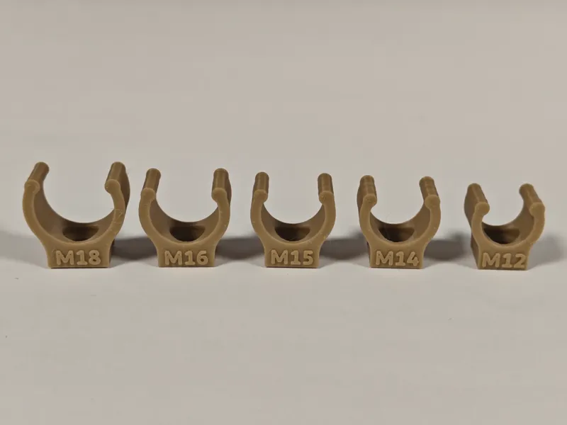 Heavy Duty Pipe Clamps M4 | Click-Lock (12-18mm)