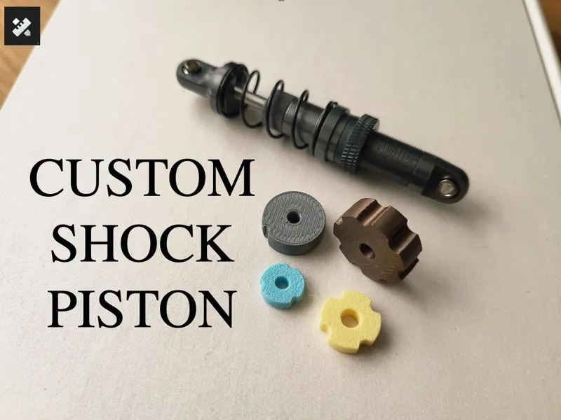 Parametric RC Shock Piston – Edge Cutouts