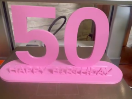 Birthday Sign – 50th Anniversary Decoration