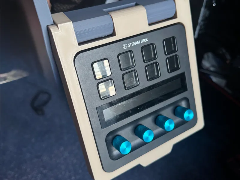 Stream Deck + Under Desk Mount Sliding