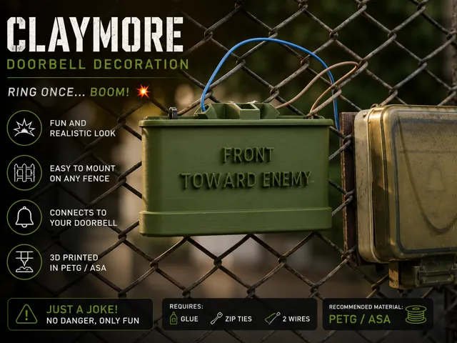 Claymore Doorbell prank decoration