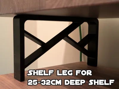 Desk Shelf Legs (for 25-32cm deep shelf)