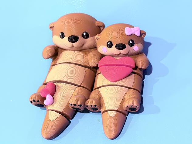 Frankie and Frannie Flexi Otter - Otterly in Love