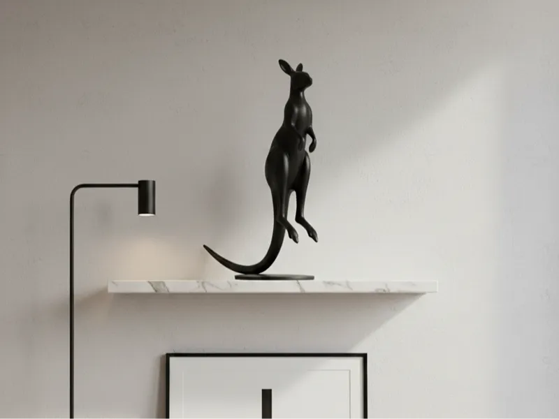 Slipstream Roo - Minimalist Kangaroo Sculpture