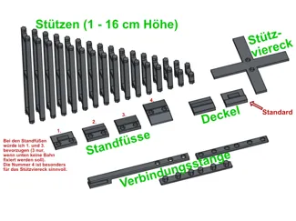 Carrera Hybrid Modulares Erhöhungsset (1–16 cm)