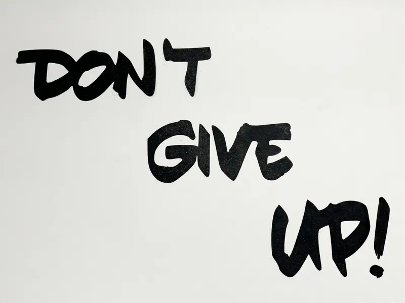 Wall Art Motivazionale: "DON'T GIVE UP!"