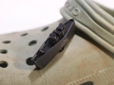 Battleship Croc Charm