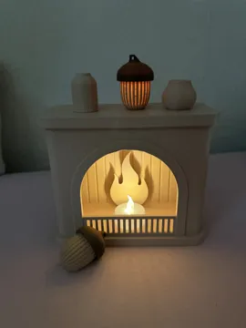 Modelo para impresión 3D: Cozy Kamin – LED-Teelicht Deko — vista de referencia 4
