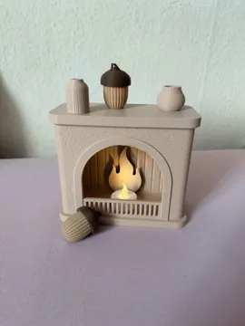 Modelo para impresión 3D: Cozy Kamin – LED-Teelicht Deko — vista de referencia 3