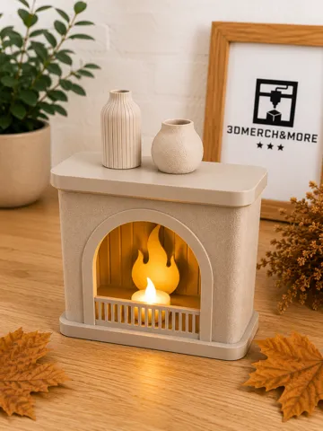 Modelo para impresión 3D: Cozy Kamin – LED-Teelicht Deko — vista de referencia 2