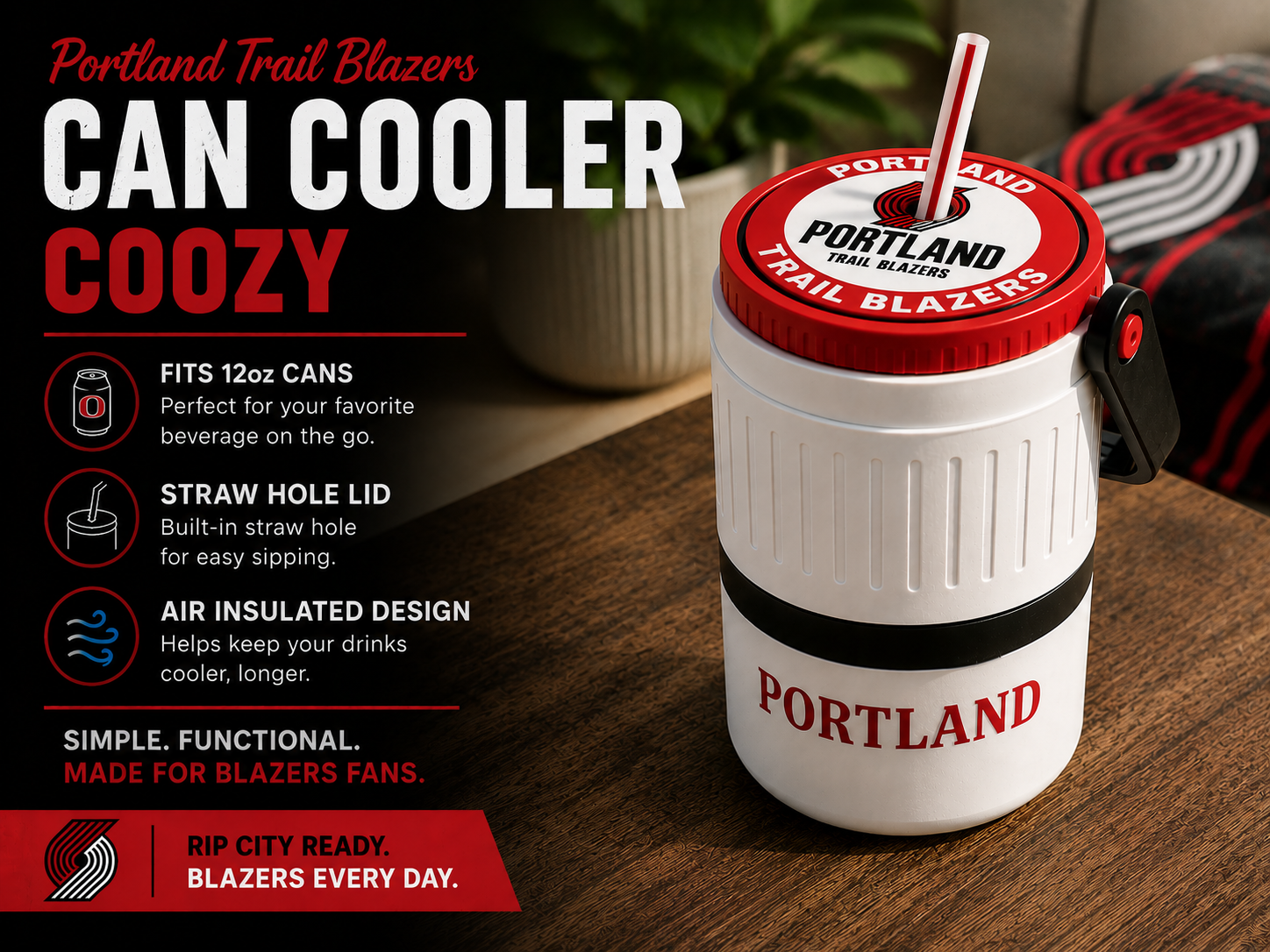 Portland Trailblazers Fan Coozy