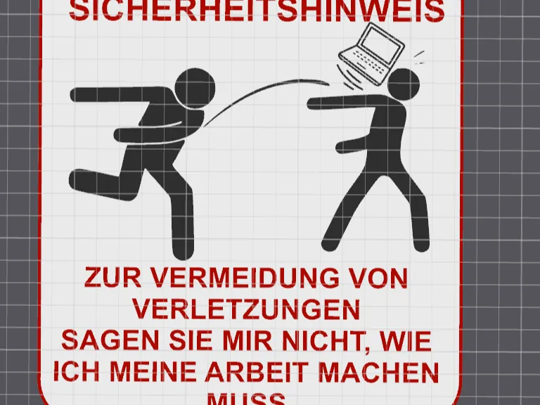 Schild Sicherheit Hinweis