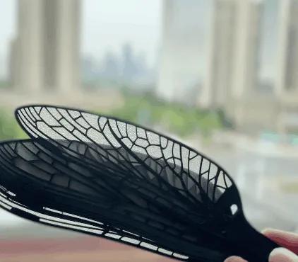 Biomimetic Dragonfly Wing Folding Fan view 2