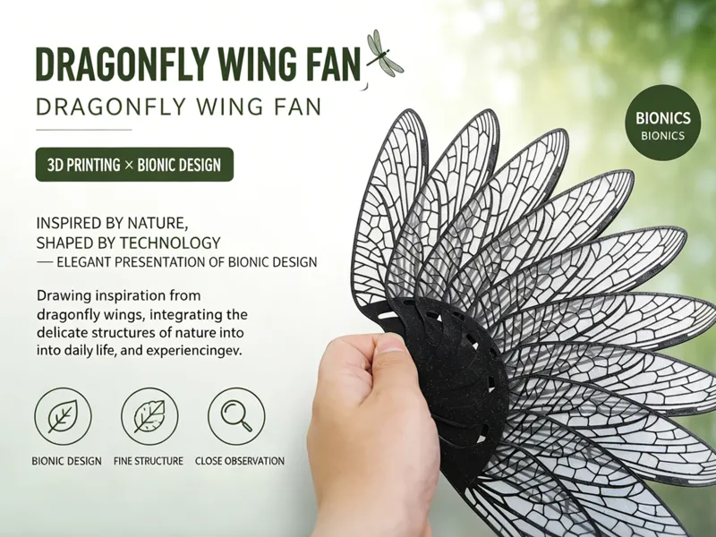 Biomimetic Dragonfly Wing Folding Fan
