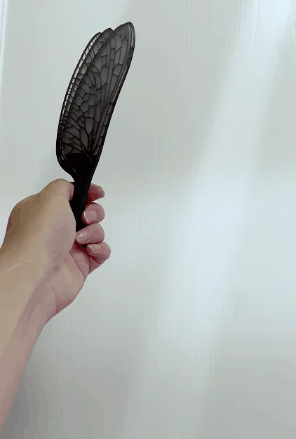 Biomimetic Dragonfly Wing Folding Fan view 3