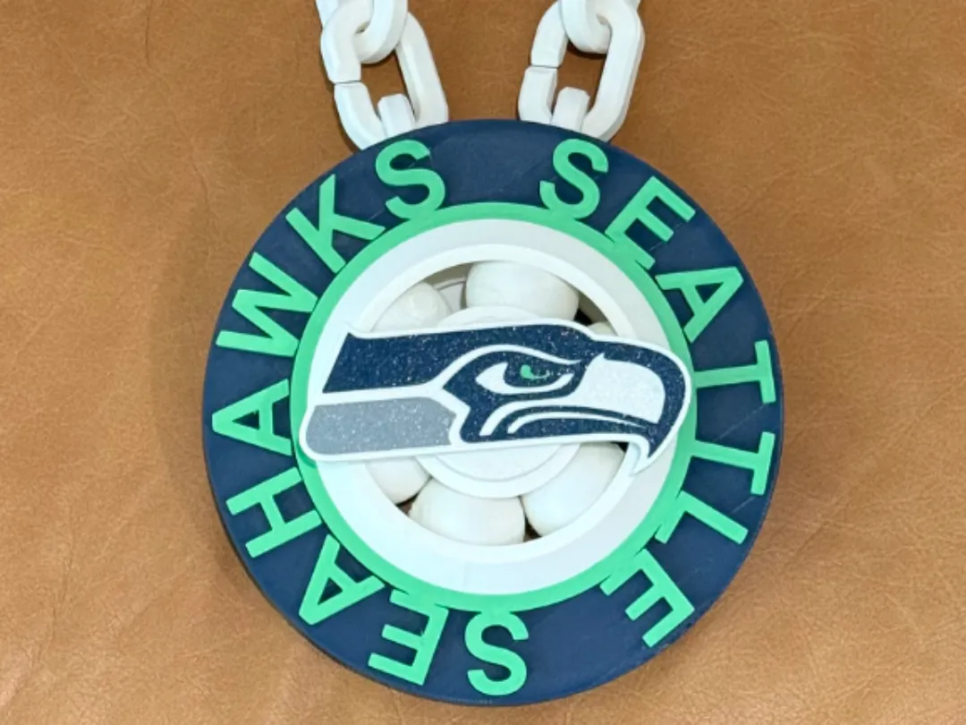 Seattle Seahawks Spinner Chain - Free 3D Print Model - MakerWorld