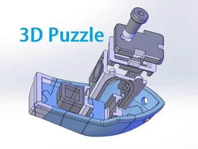 Benchy 3d puzzle