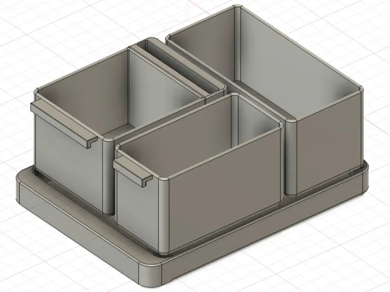 rutschfester Schachtel Organizer für Wohnwagen 