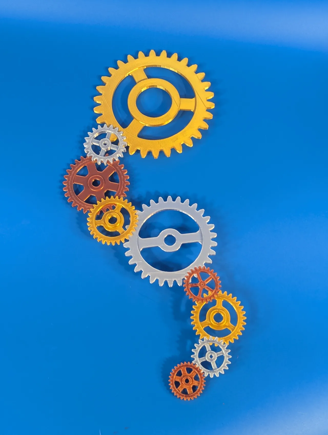 Gears Steampunk Earrings & Necklace & Wall Decor view 2