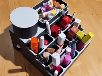 makeup storage + secret box + cotton pad dispenser