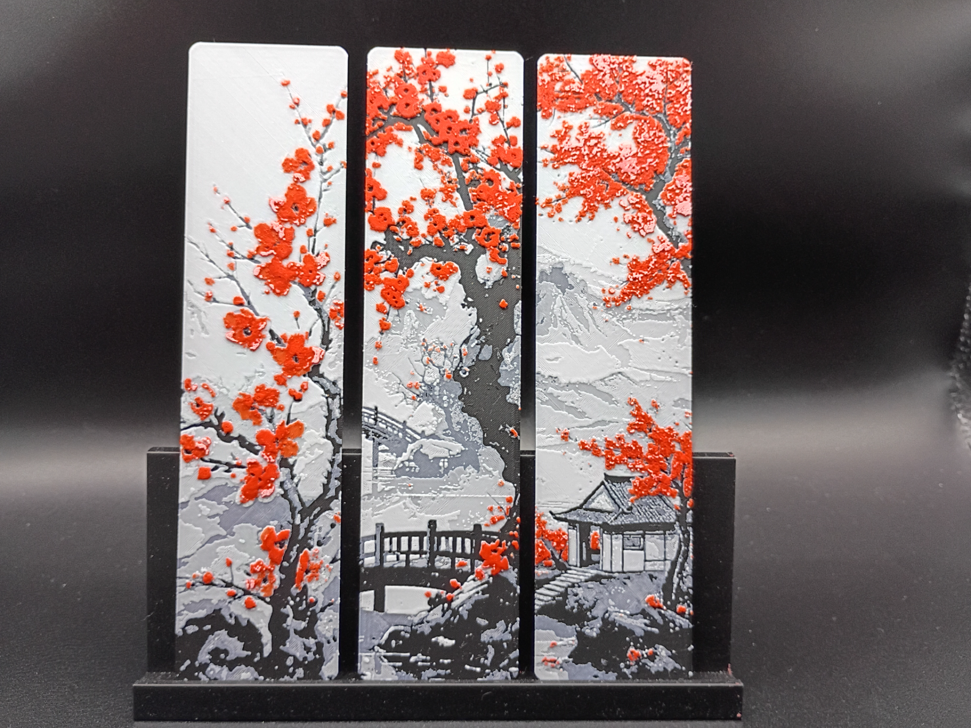 Traditional Cherry Blossoms Bookmark Set