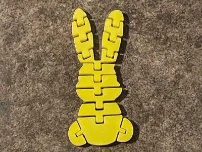 articulated easter bunny