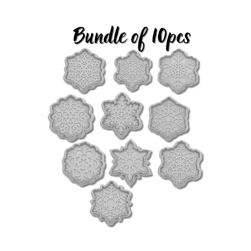 Snowflake Cookie Cutter - Bundle of 10pcs
