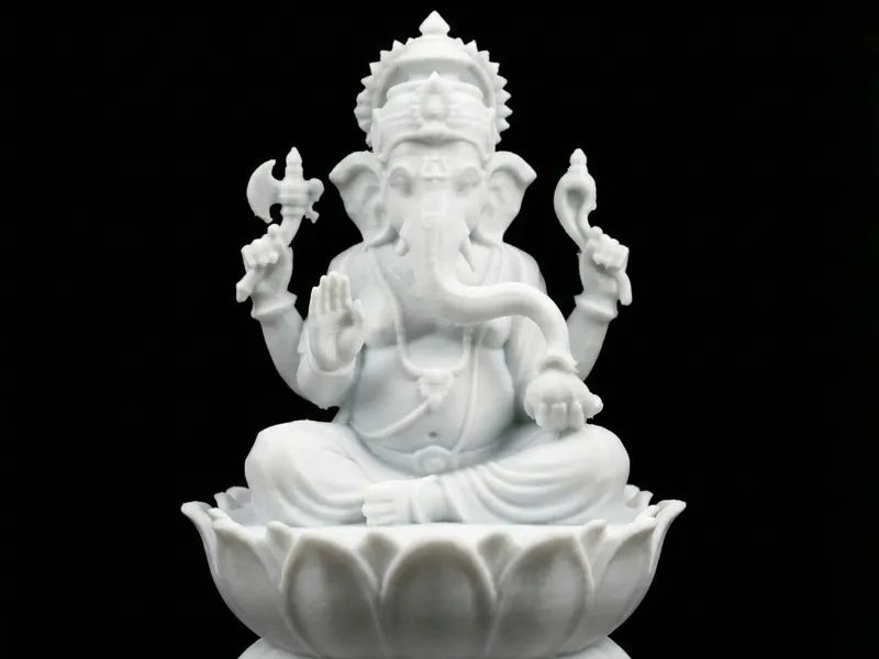 Hindu God Vinayagar in Lotus