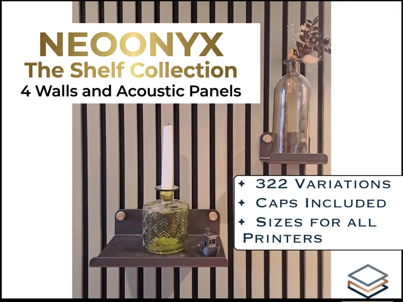 NeoOnyx ShelfCollection 4 Walls & AcousticPanel