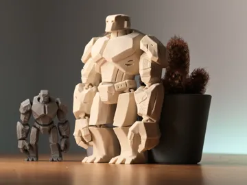 Llavero: Stone Golem – Flexi Toy & Keychain — vista de referencia 3
