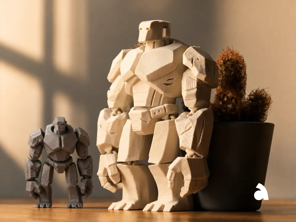 Llavero: Stone Golem – Flexi Toy & Keychain. Referencia del modelo original.