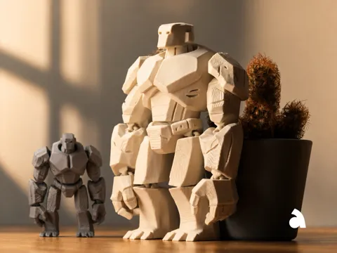 Llavero: Stone Golem – Flexi Toy & Keychain — referencia de MakerWorld