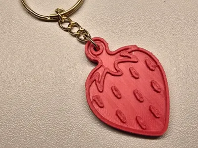 Strawberry keychain