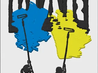 Banksy "WAR" Ukraine relief sculpture plaque