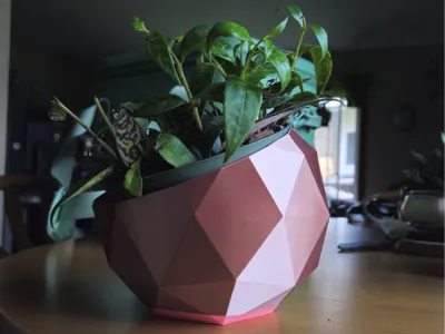 THIN and FAST low poly planter