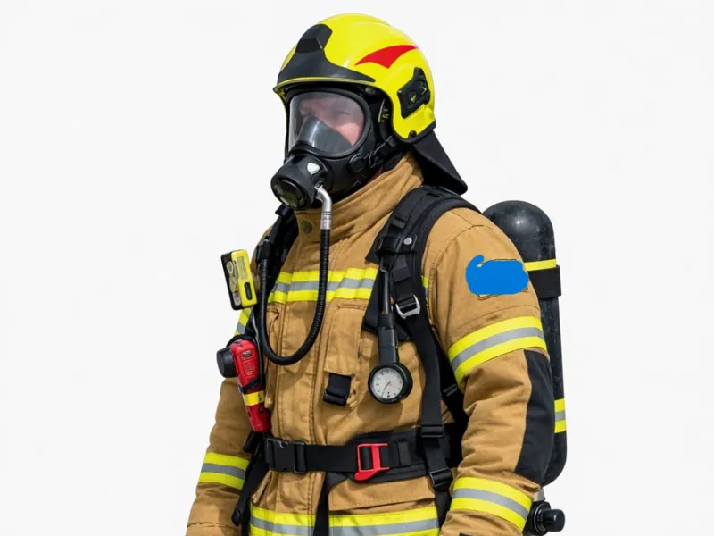 Firefighter with Breathing Apparatus Miniature