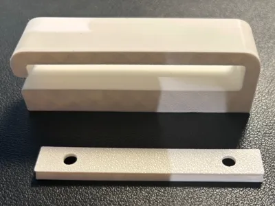 Cable holder with slide mount base, ie under table