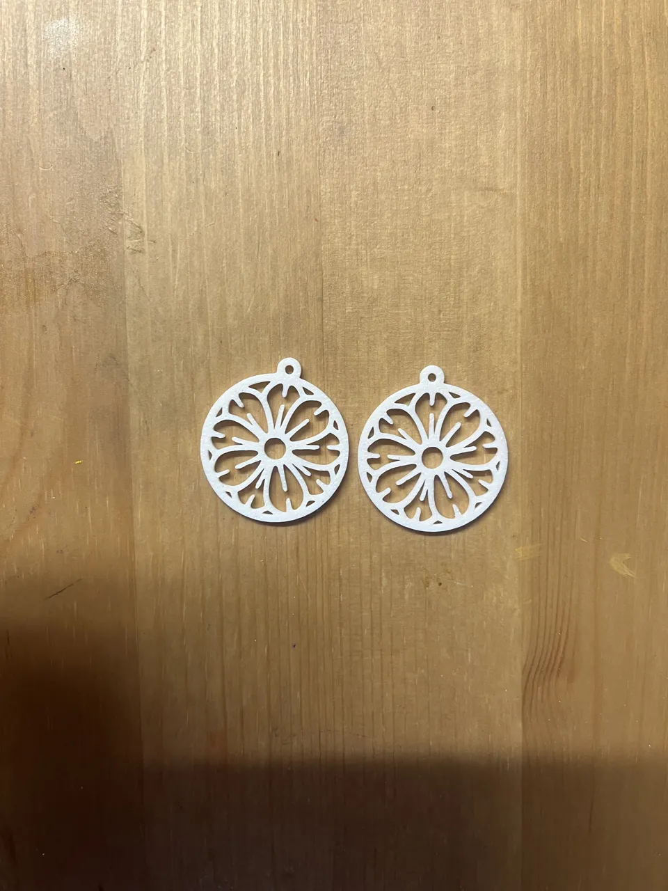 flower earrings view 2