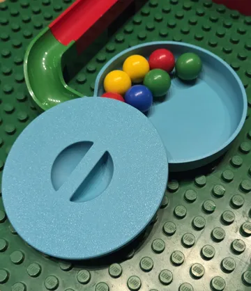 Organizador: Hubelino Marble Run Catch Bowl with Storage Lid — vista de referencia 5