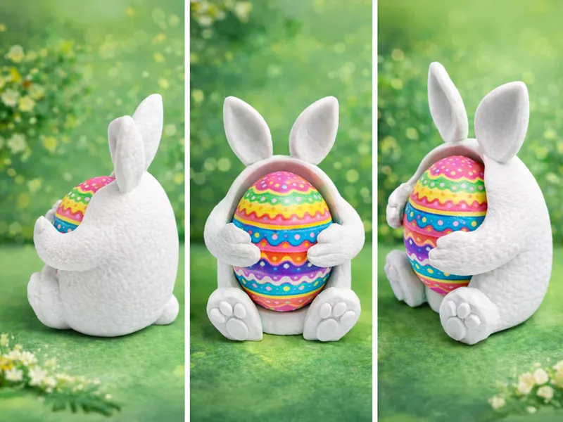 Egg Hugging Bunny