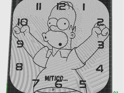 Homer Simpson Clock
