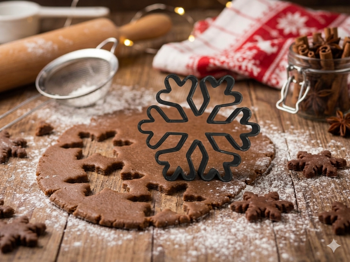 Snowflake cookie cutter