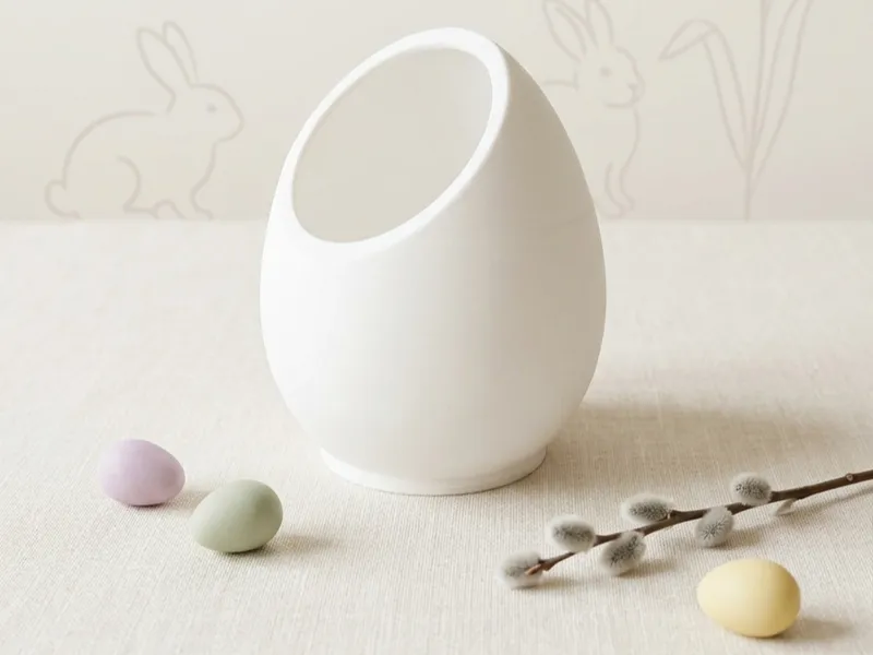 Vaso a forma di uovo pasquale