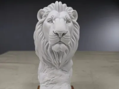 Sculptural Lion Head Design