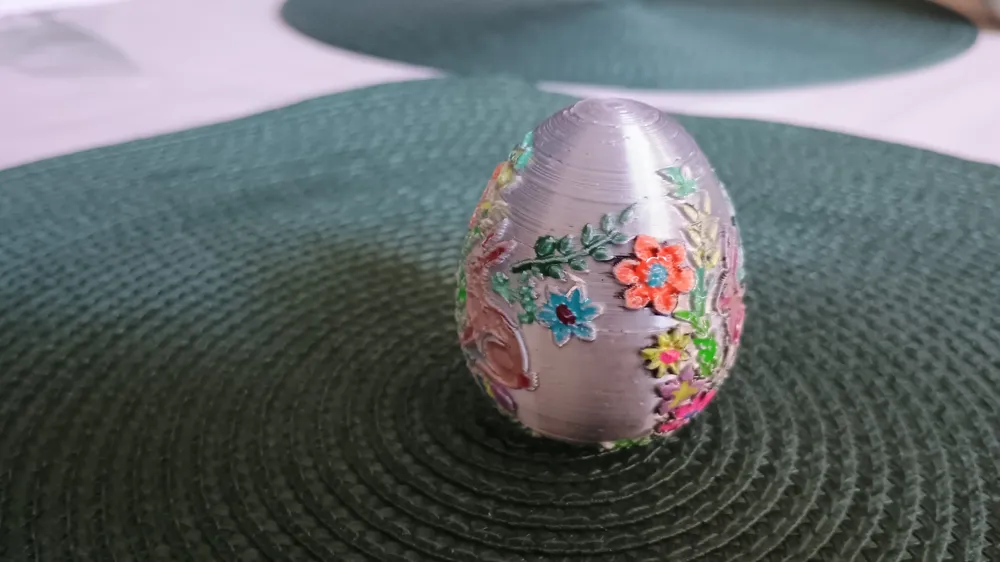 Easter egg with relief - Free 3D Print Model - MakerWorld