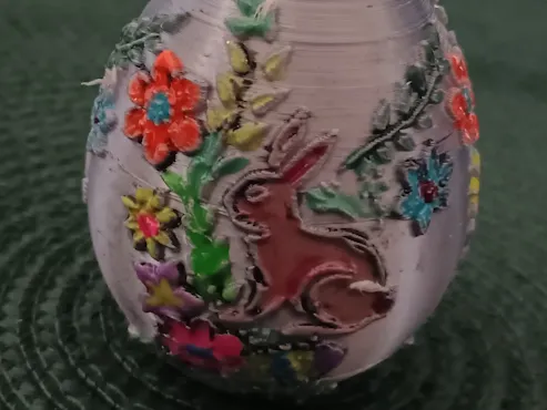 Easter egg with relief - Free 3D Print Model - MakerWorld