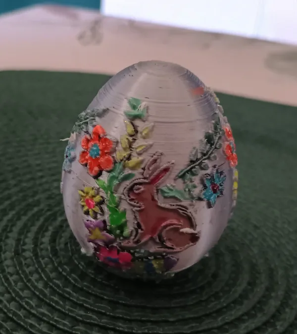 Easter egg with relief - Free 3D Print Model - MakerWorld