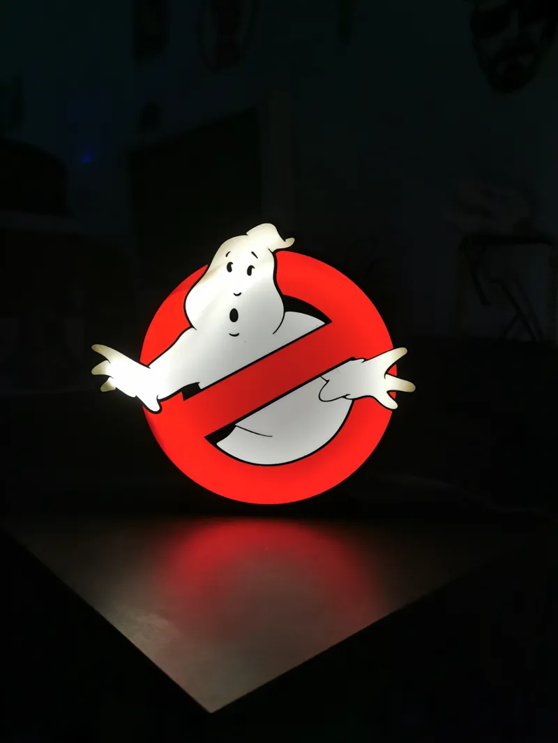 Ghostbusters logo led lightbox