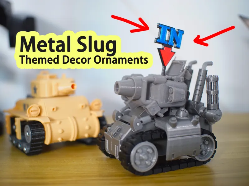 Metal Slug Tank Themed Decor Accessories